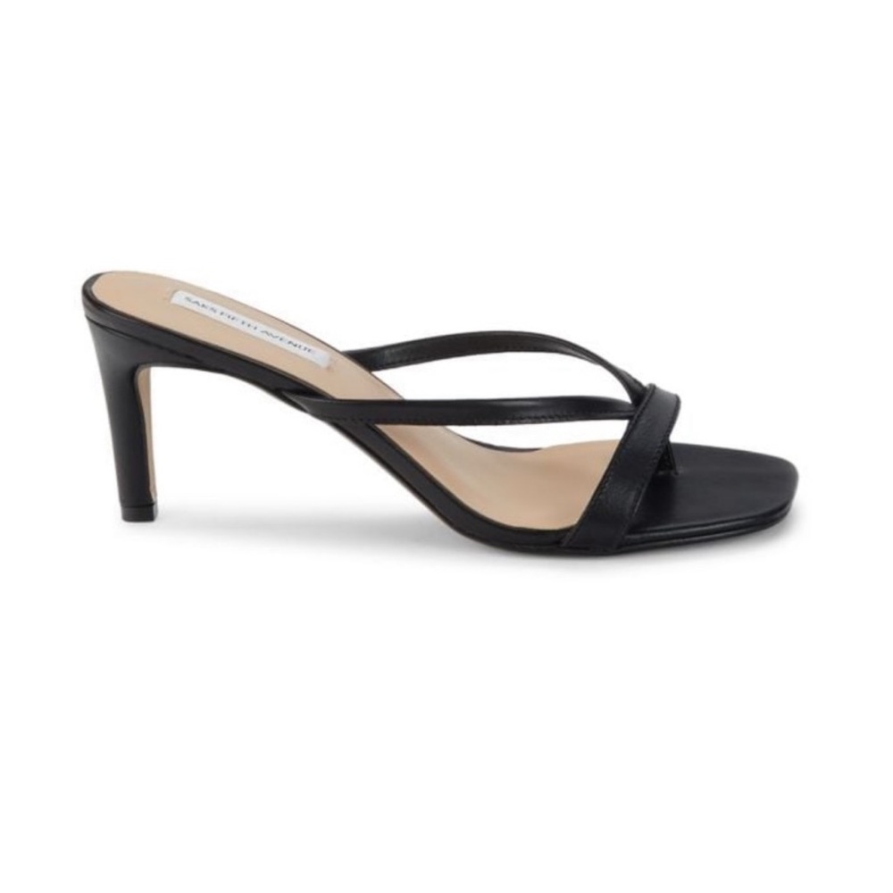 NEW Saks Fifth Avenue Strappy Kitten Heel